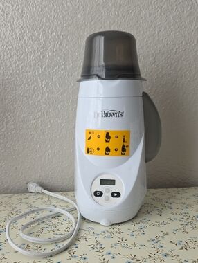 Dr. Brown's White and Gray Bottle Warmer